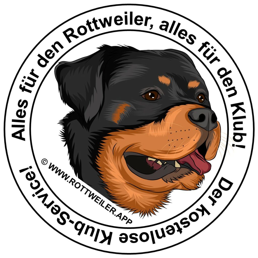 www.rottweiler.app - Logo Sticker - Stand 2023-04-19